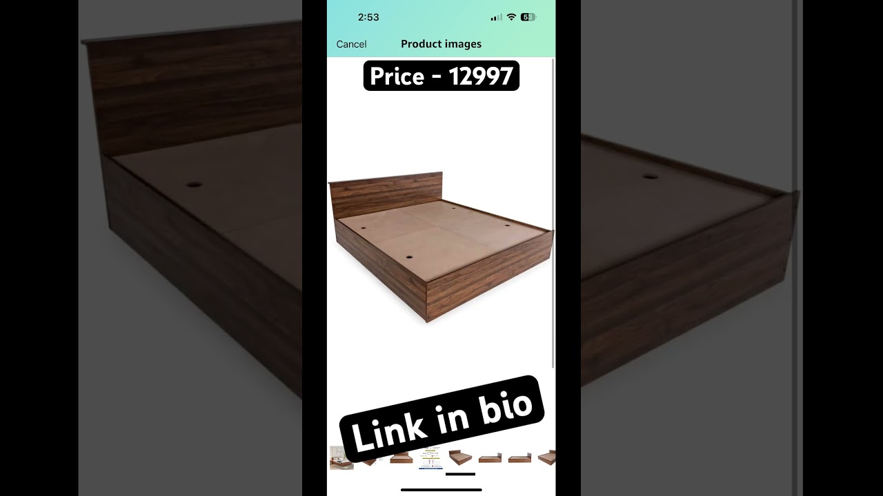 Wakefit Bed | Queen (78 X 60) Engineered Wood Bed with Storage, 1 Year Warranty | - Taurus -