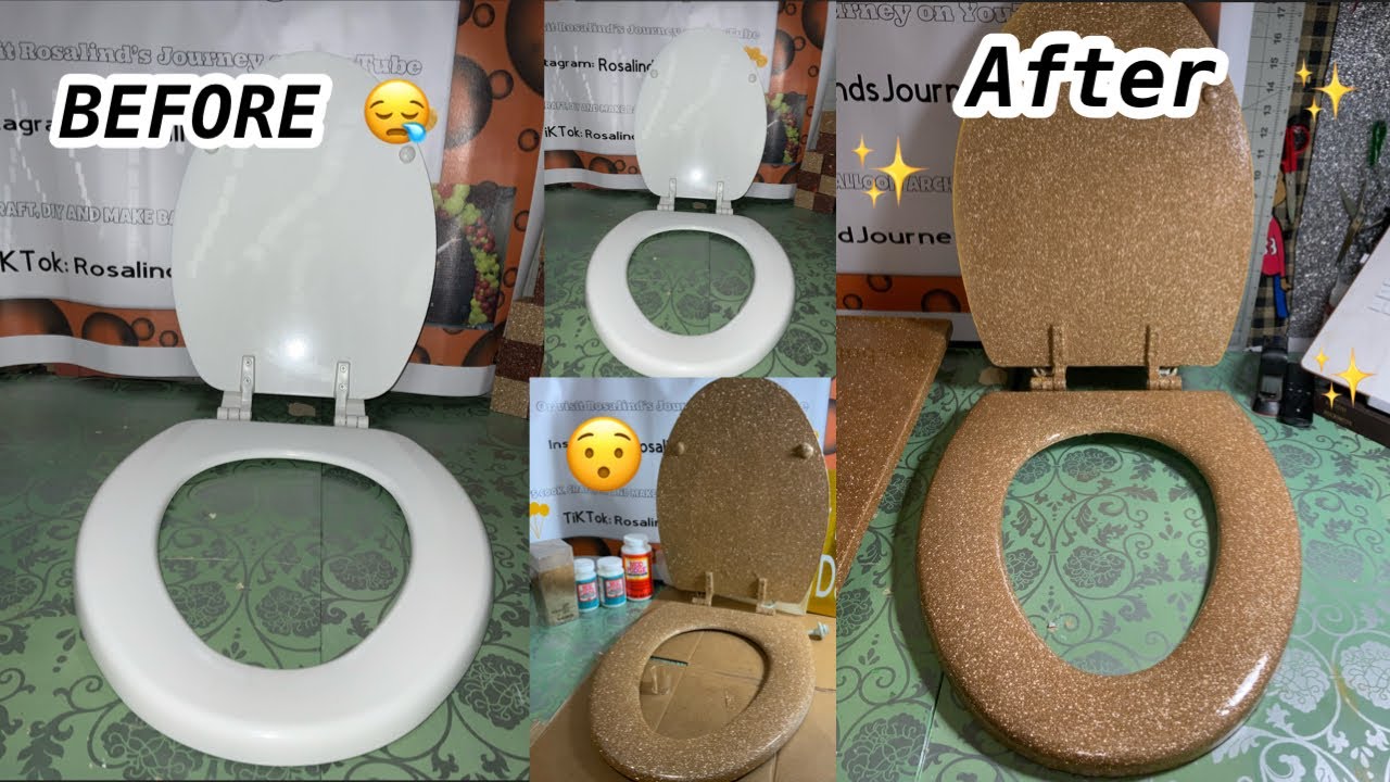 How to: Glitter Toilet Seat