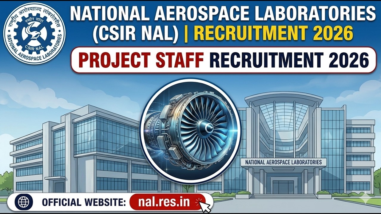 CSIR NAL Recruitment 2026 | 21 Project Staff Posts | Walk-in Interview 26 & 29 May