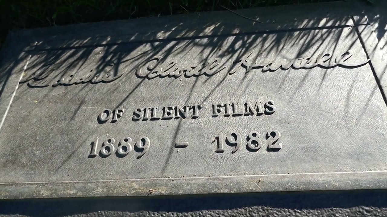 Silent Film Actress Actress Goldie Colwell Grave Forest Lawn Los Angeles California USA Jan 2, 2025