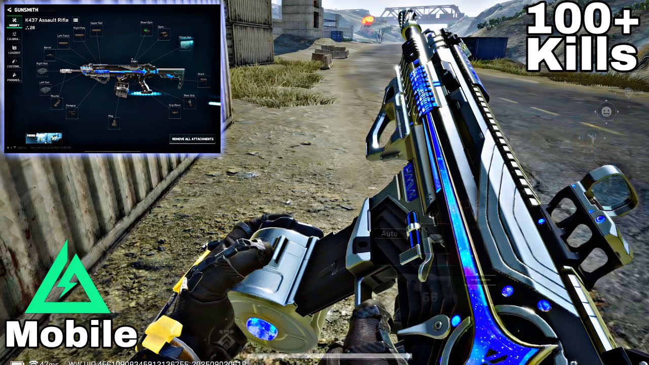 100+ Kills with K437 Assault Rifle 😮 | Delta Force Mobile