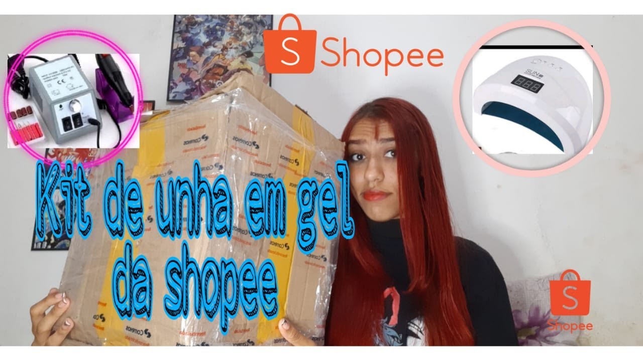 kit de unha de gel da Shopee