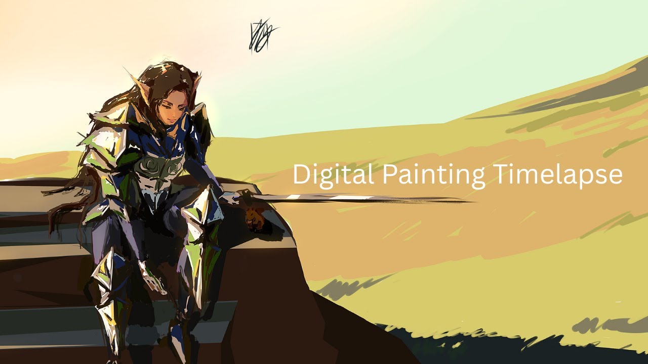 Painting Process in Clip Studio - A Rest