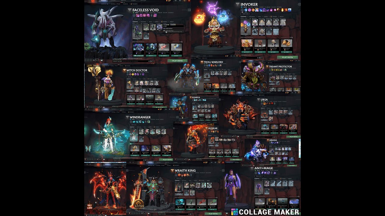 Dota 2 All Sets, Immortals, Persona and Arcana 2022 I got !!