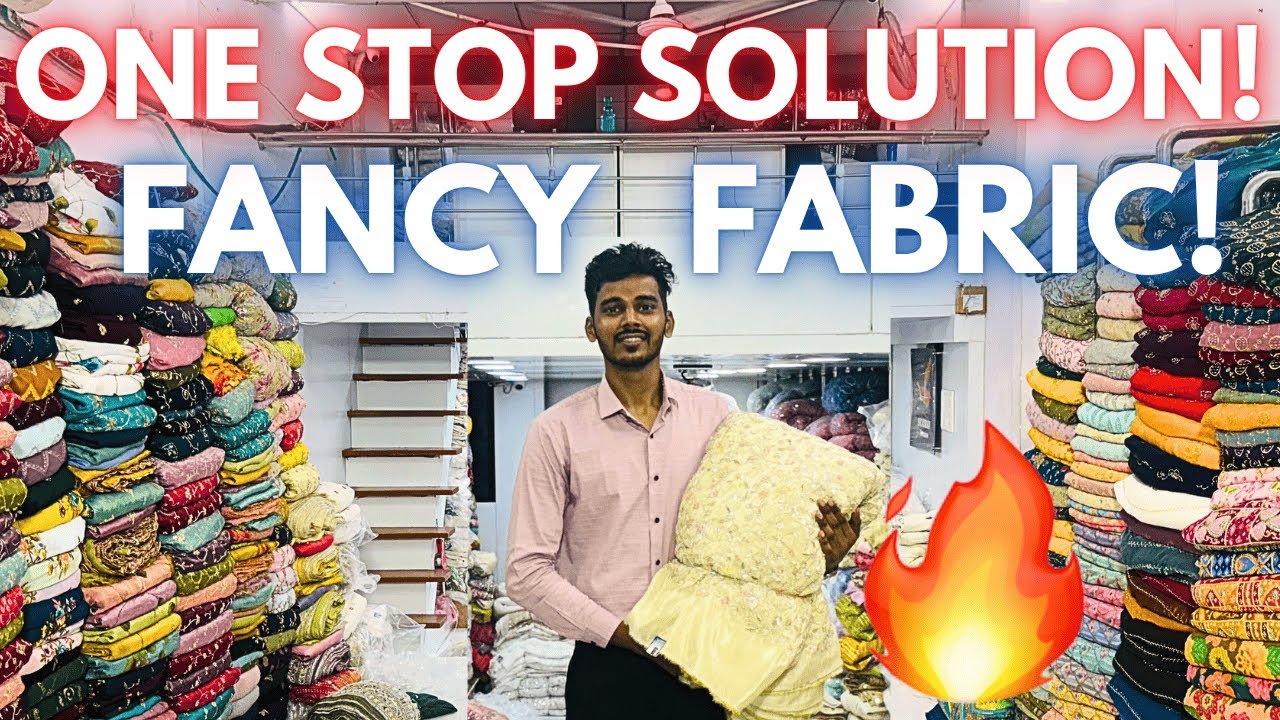 Surat's Leading Fancy Embroidery Fabric Manufacturer Sorav Textiles #dressmaterials #fabricwholesale