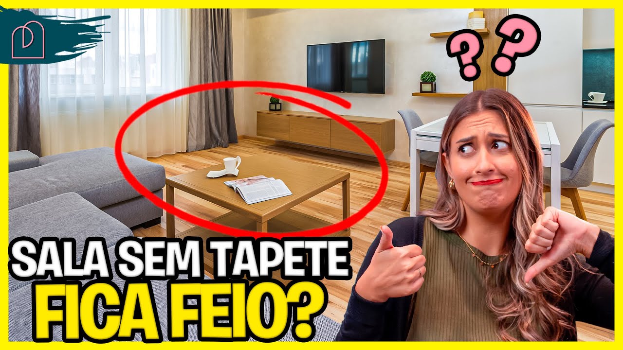 SALA DE ESTAR SEM TAPETE FICA FEIO?