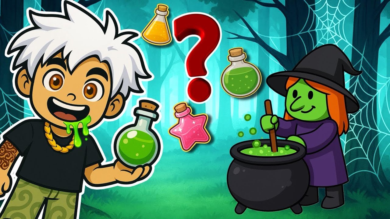 TÜM SİHİRLİ İKSİRLERİ YAPTIK 🧪 Şeker mi Şakamı? Roblox 99 Nights in Forest 🌲 YENİ GÜNCELLEME 😱
