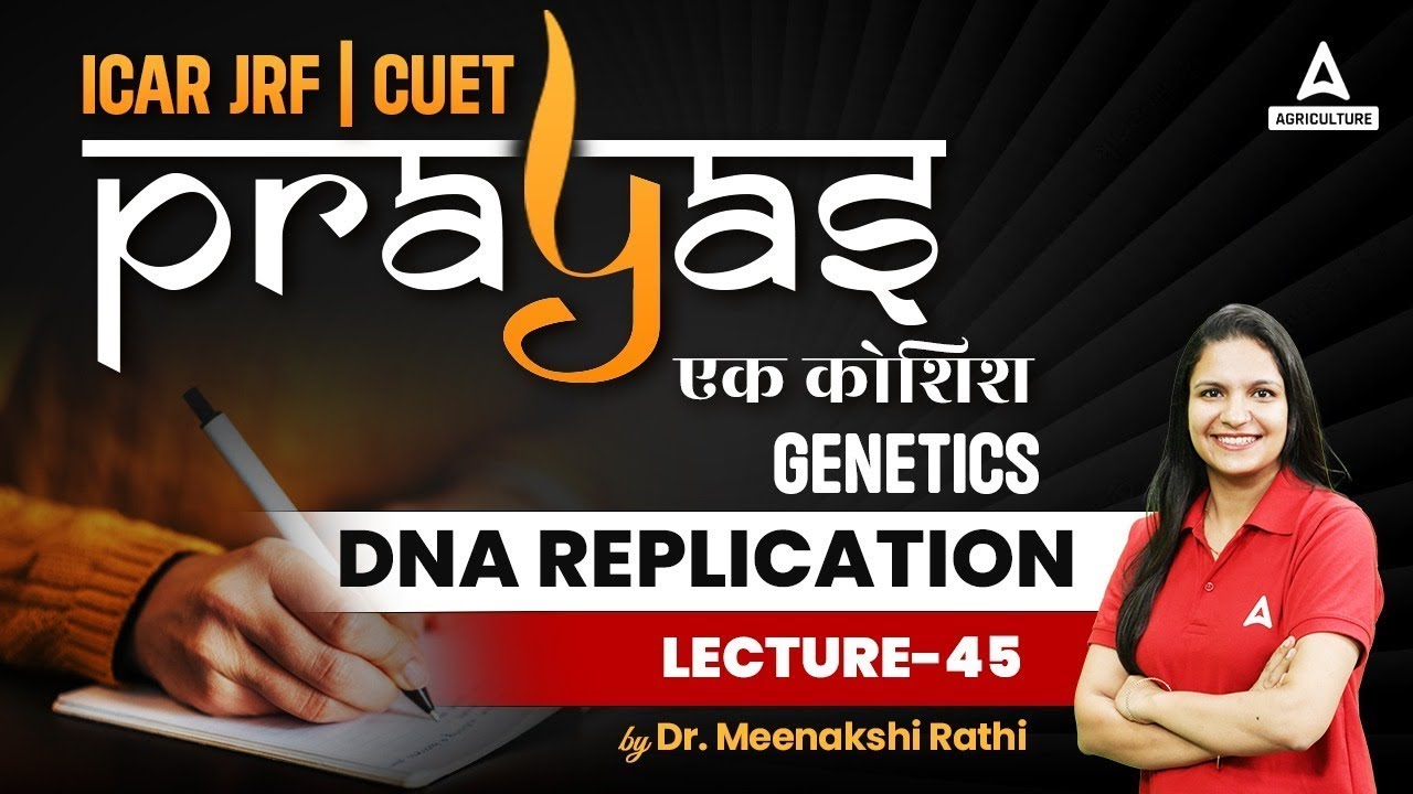 Plant Breeding | DNA Replication #45 | ICAR JRF and CUET Preparation | Prayas | By Meenakshi Mam