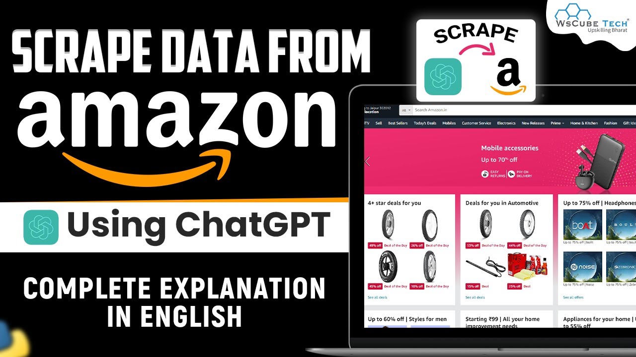 Web Scraping AMAZON Product Data using ChatGPT & Python 😱 #openai