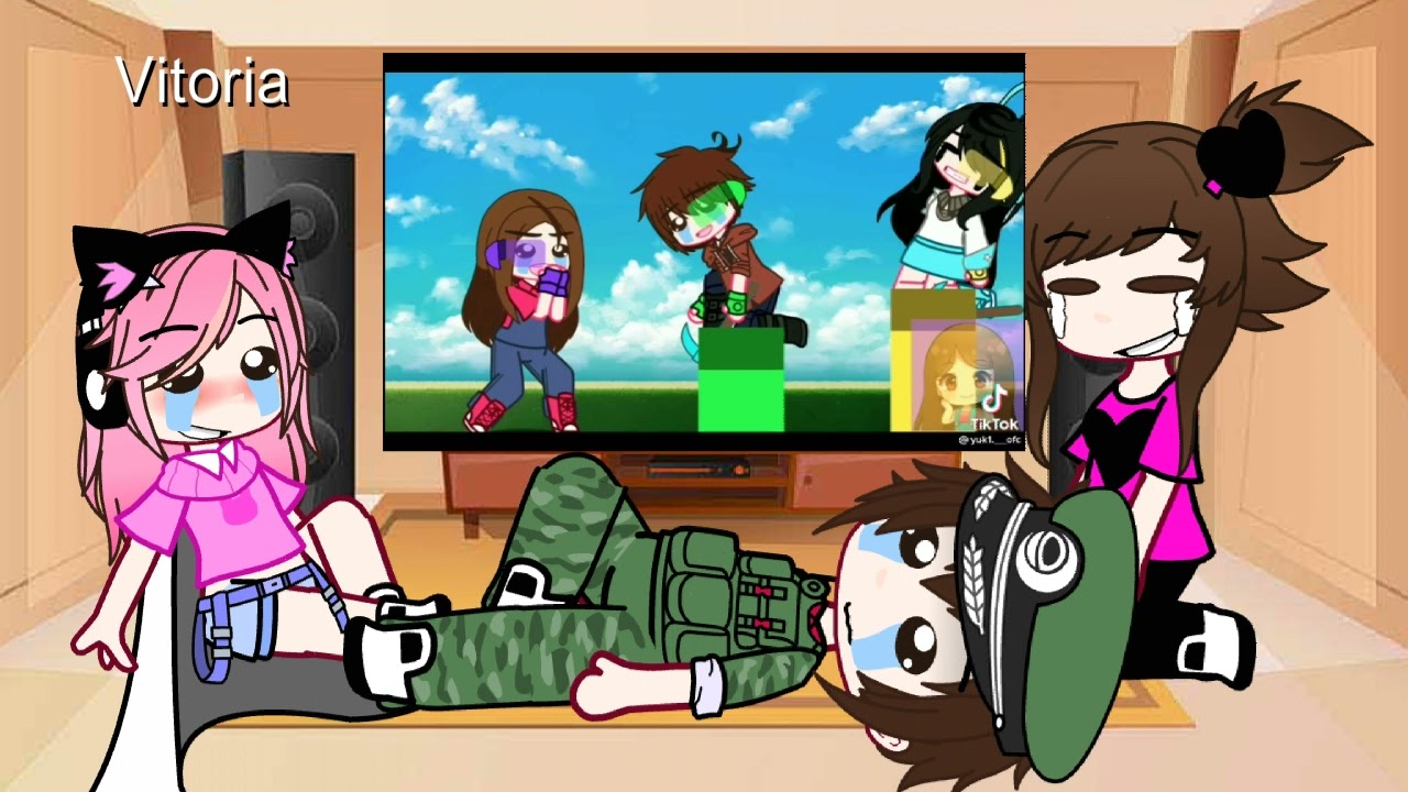 🌼Família mineblox reagindo a titoks da família minegirl!🌼