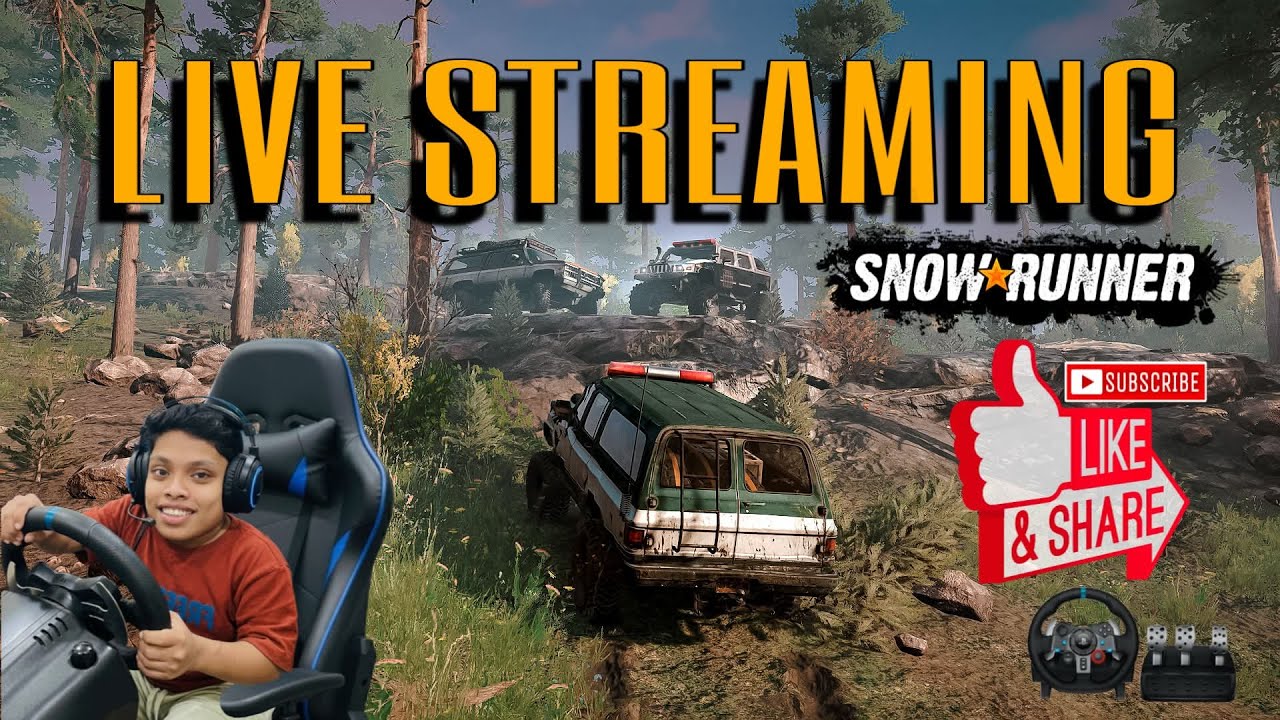 SNOW RUNNER / g29/malayalam live streaming