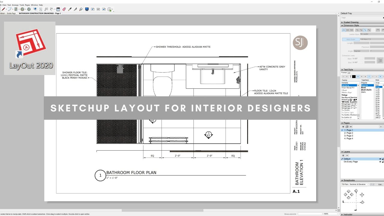 Макет Sketchup для дизайнеров интерьера | Основы