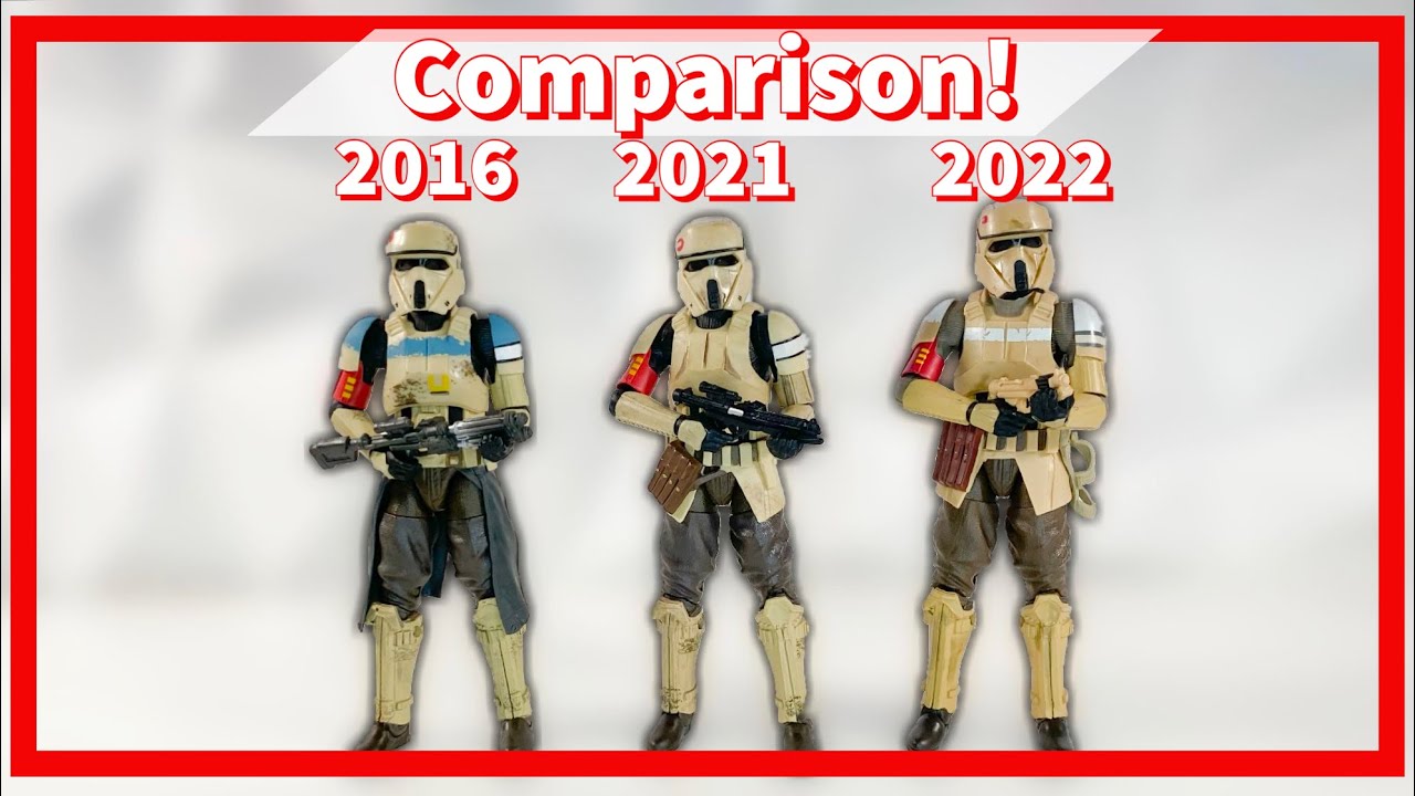 Black Series Scarif Stormtrooper Comparison!