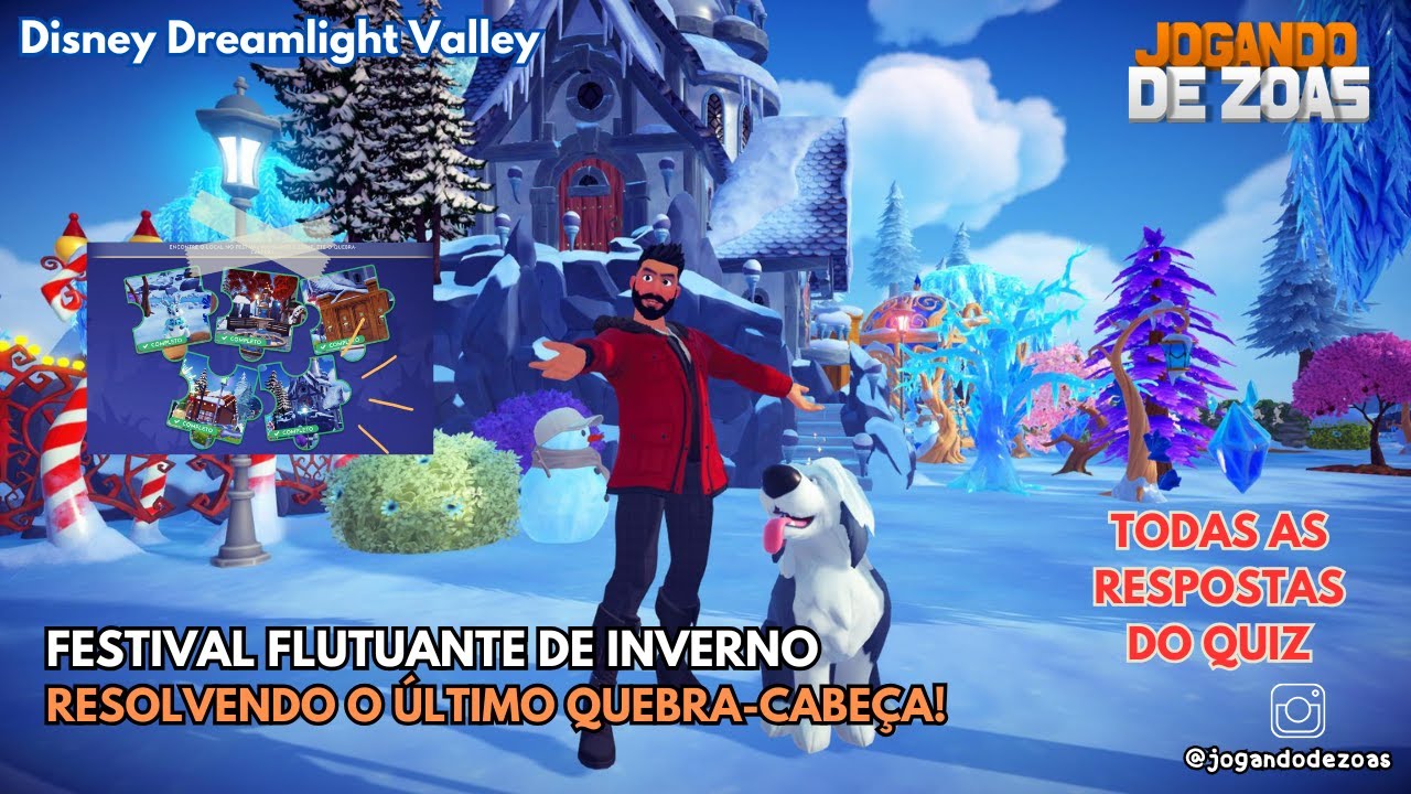 Dreamlight Valley - FESTIVAL FLUTUANTE DE INVERNO - RESOLVENDO O ÚLTIMO QUEBRA-CABEÇA!