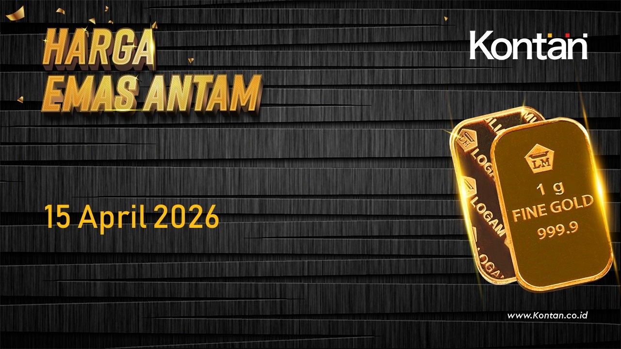 Harga Emas Antam Menguning Hari ini (15 April 2026)