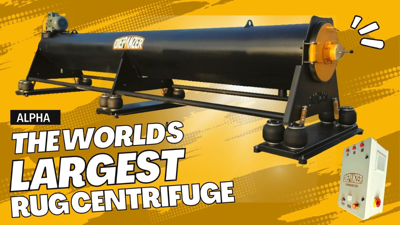 The World's Largest Rug Centrifuge - Diepanzer Alpha