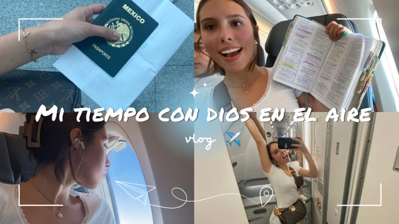 Teniendo mi devocional en el avión, acompáñenme!