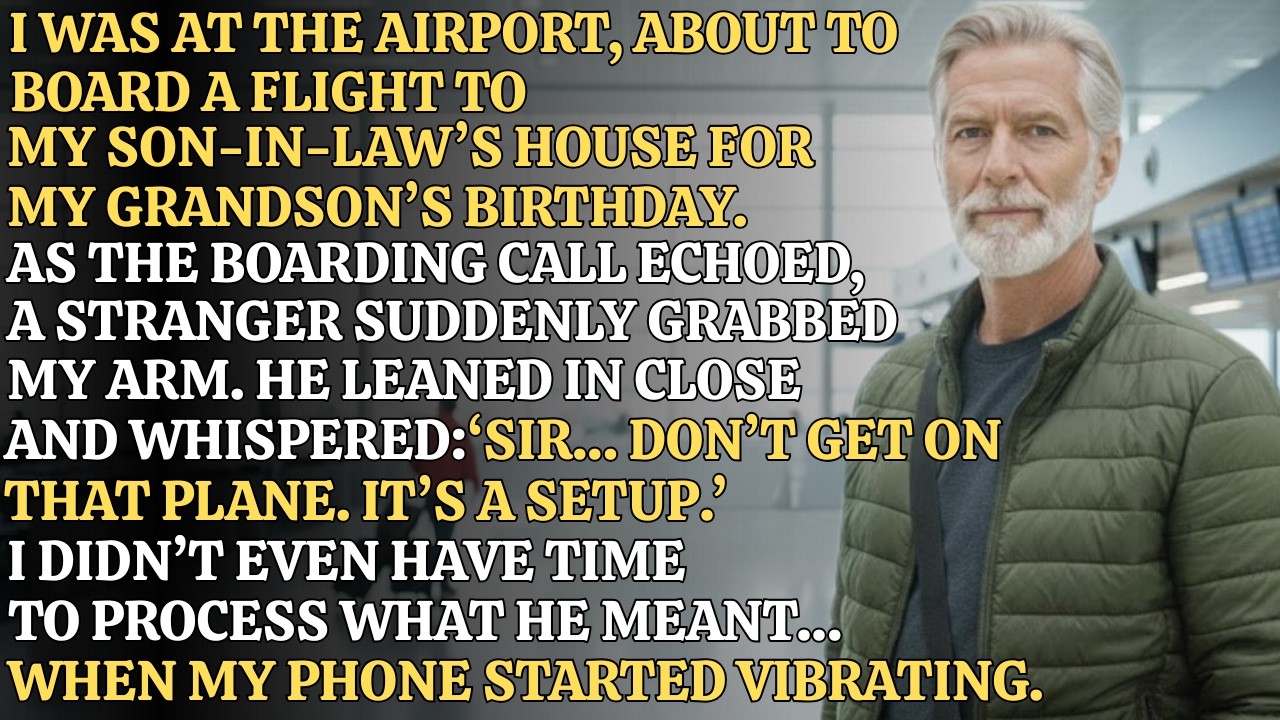 At the airport, a stranger grabbed my arm and whispered:‘Sir, you shouldn’t go there. They are...