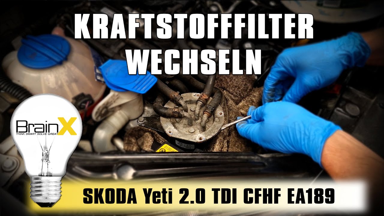 Kraftstofffilter wechseln Skoda Yeti 2.0 TDI EA189 Motor
