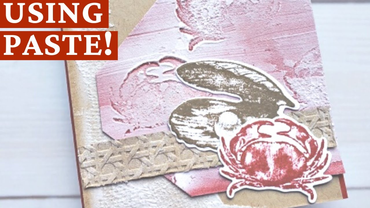 How To Use Texture Paste For Card Making