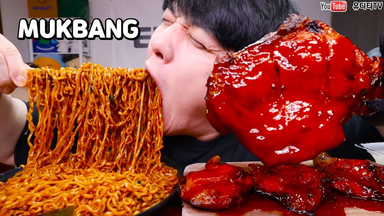 ASMR 짜파구리 & BBQ치킨 & 틈새짜장 & 두찜로제찜닭 & 짜장면 & 비빔냉면 & 불닭볶음면 먹방 HOT SPICY FIRE NOODLES SPECIAL MUKBANG