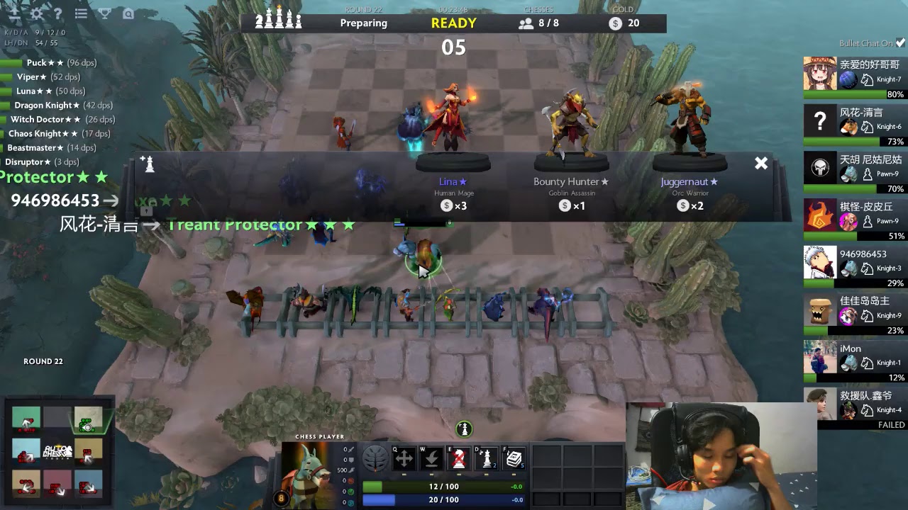 Test line up mạnh nhất Dota 2 Auto chess - Best line up Auto Chess