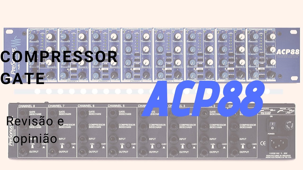 PRESONUS ACP88 - Compressor e Gate de 8 canais