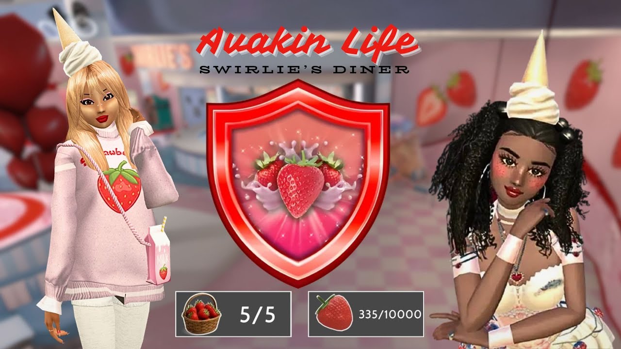 Avakin life | Swirlie’s Diner 🍴🍓 | 👉 New Badge 🎁 FREE  | ✅ 100% TUTO COMPLET 🤩 | Full guide 🚨