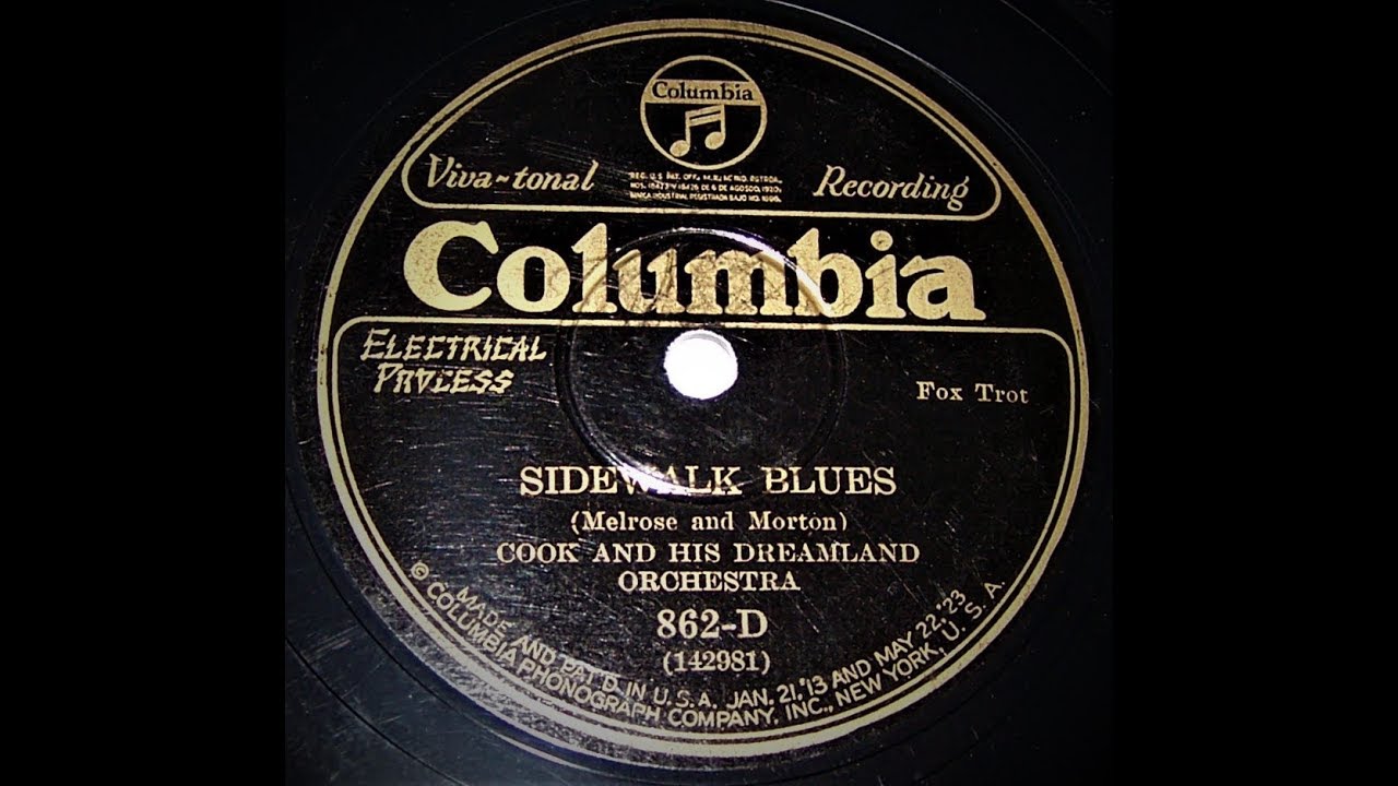 Sidewalk Blues - Cook and His Dreamland Orchestra (1926)