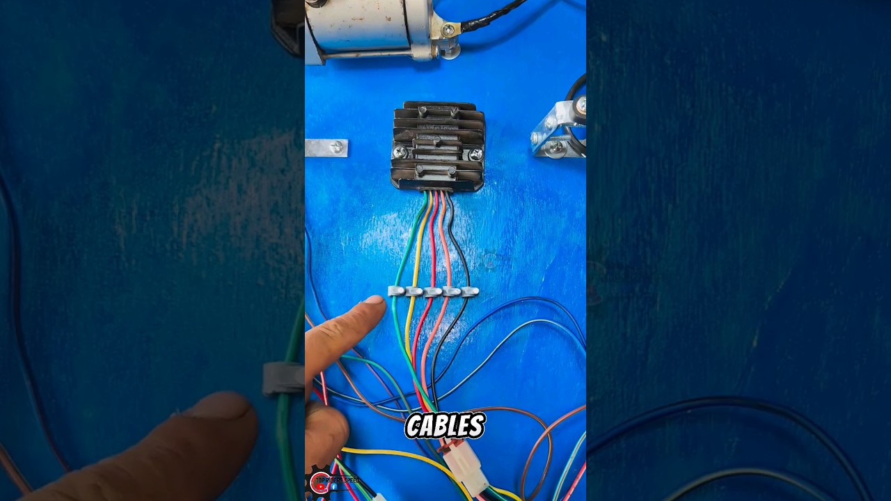 c&oacute;digo de colores de un regulador de voltaje de moto china ,125,150,200,250 CC 🔧 #regulador #voltaje