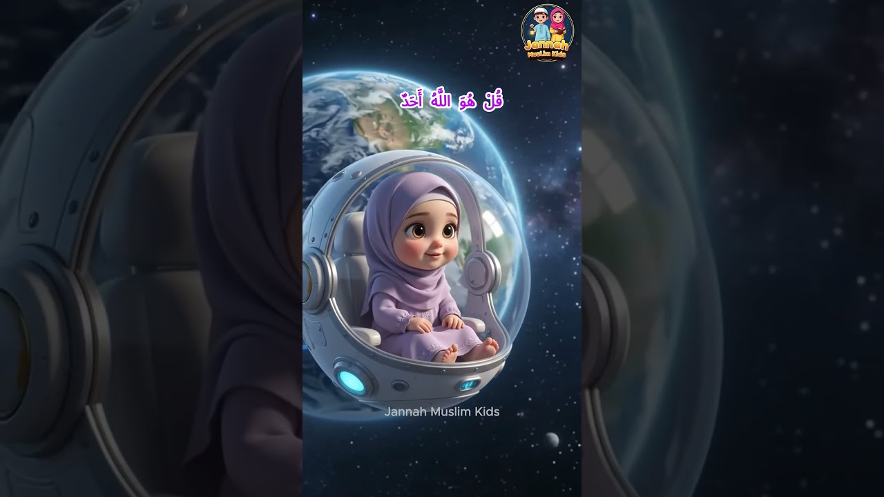 Surah Al-Ikhlas for Kids | Beautiful Quran Recitation | Muslim Baby Girl | Islamic Kids Video #cute