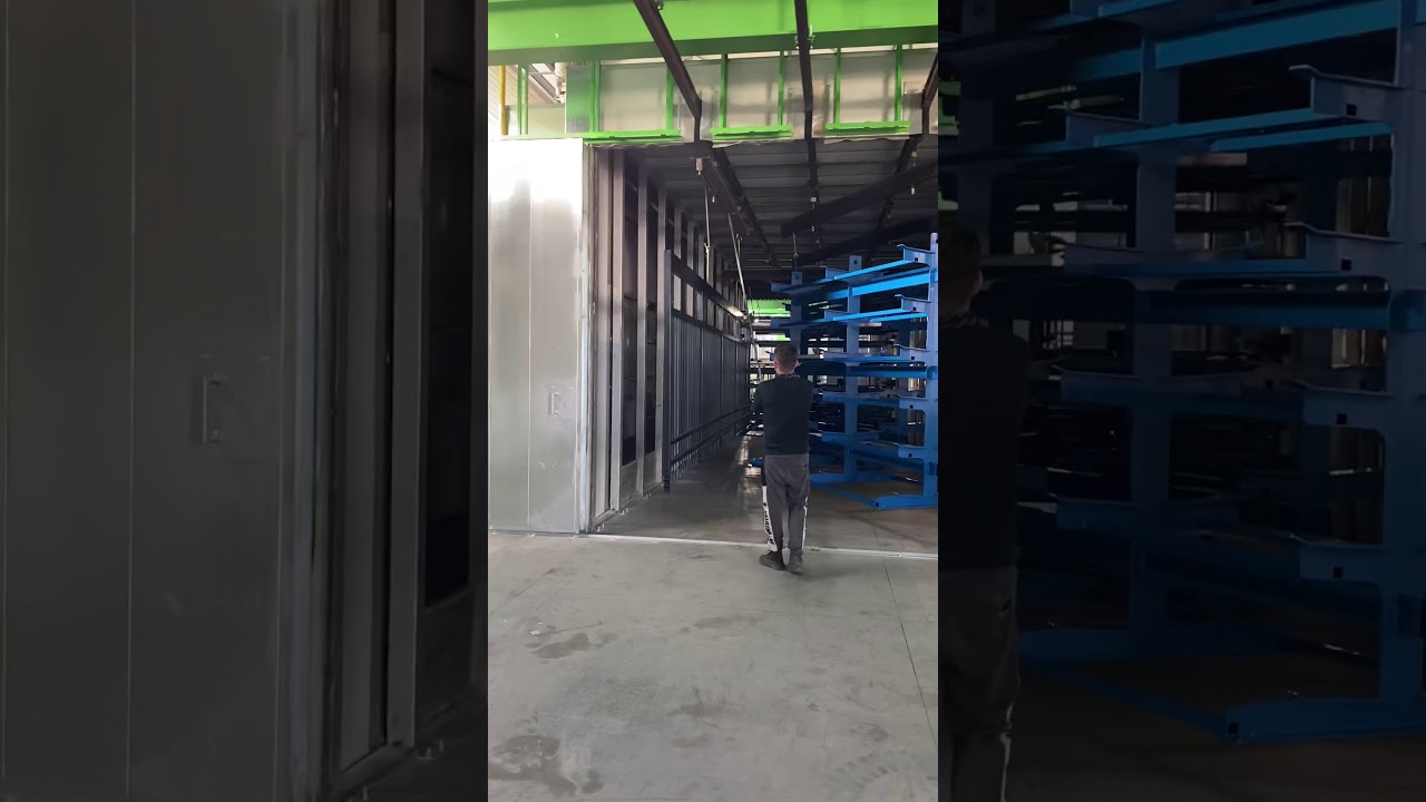 Color Metal Srl  nuovo impianto di verniciatura a polvere di grande dimensione 12 metri x 4 x 3,5
