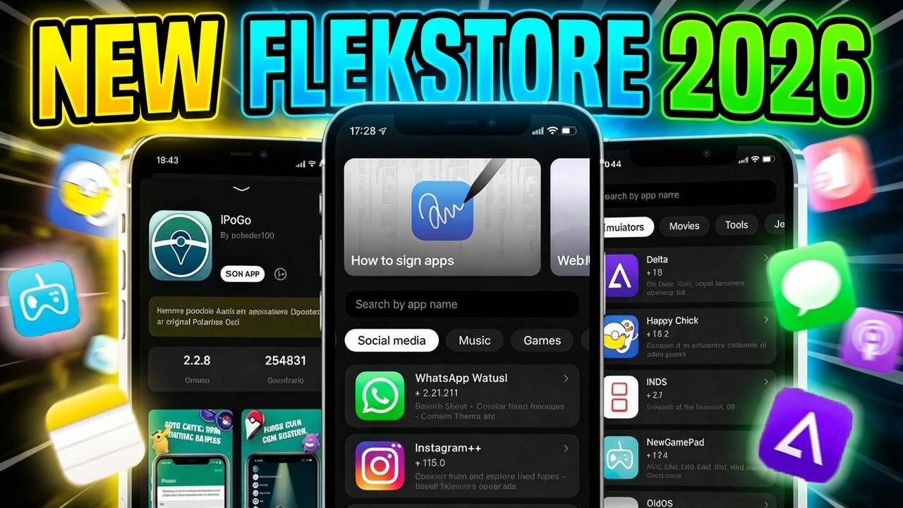 Новый FlekStore для iOS 2026 | Устанавливайте неограниченное количество приложений на iPhone (без...