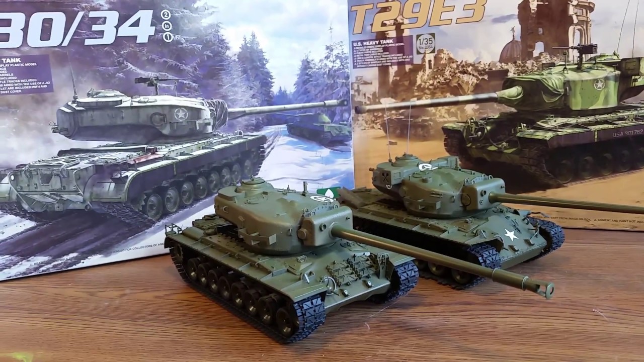 Takom 1/35 T29E3 & T30/T34 kits, Mid-build (pre-weathering) Review