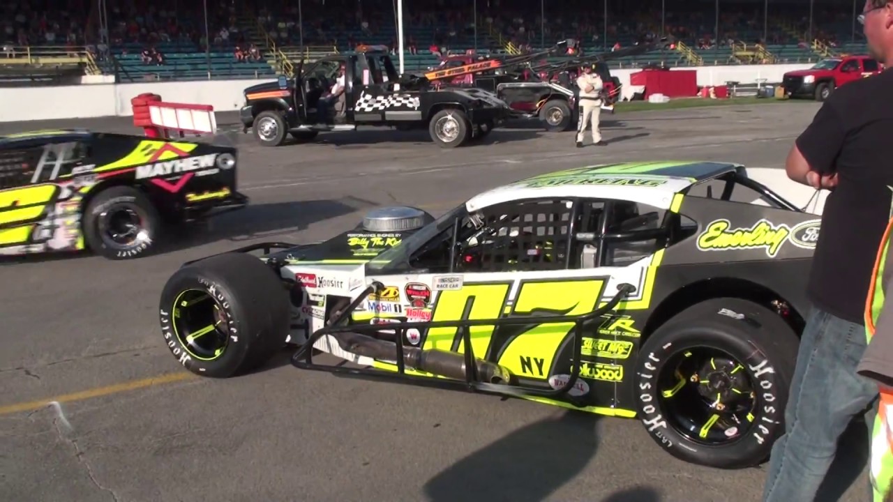 Oswego Speedway 2018 Whelens Modifieds on Pit Road