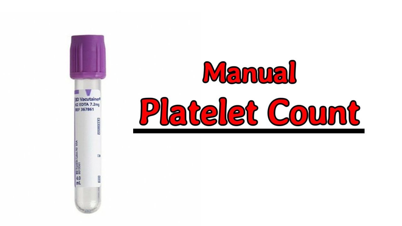 Manual platelet count - hemocytometer Procedure | Calculation | interpretation