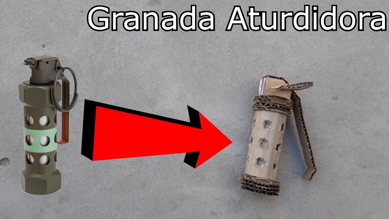 Como hacer una Granada Aturdidora de cartón