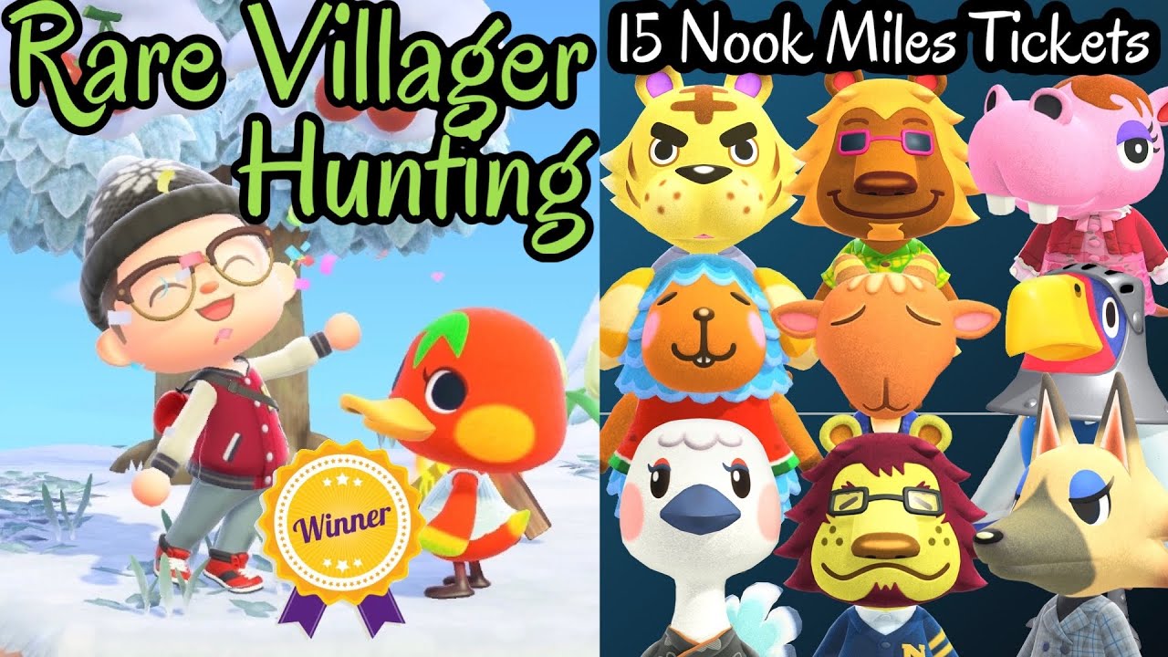 Поиск редких жителей с помощью 15 билетов Nook Miles - Got Ketchup | Animal Crossing: New Horizons