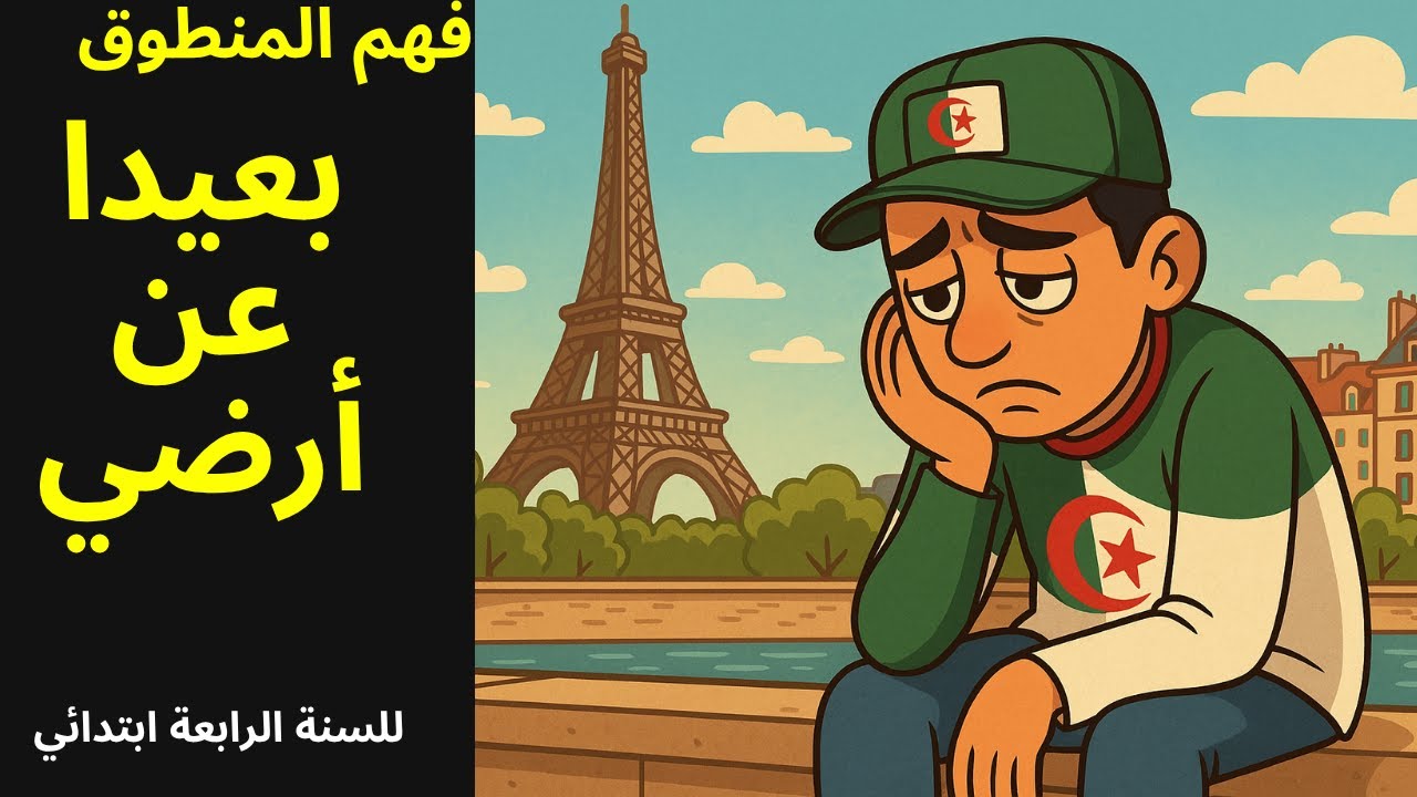 بعيدا عن أرضي فهم المنطوق للسنة الرابعة ابتدائي:هل تشتاق لطعام أمك عندما تسافر؟