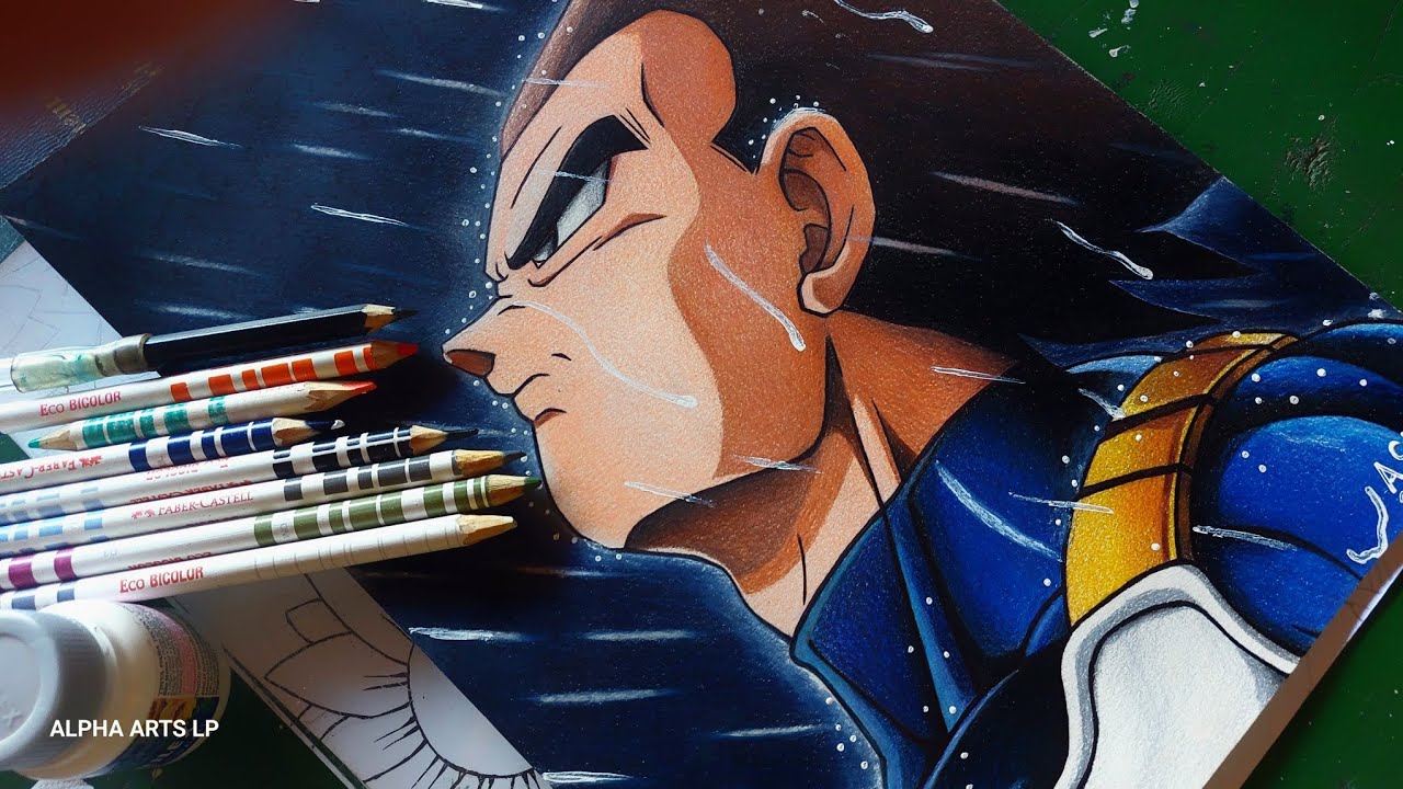 DRAWING VEGETA SAD (Dragonball Z) Speed Drawing