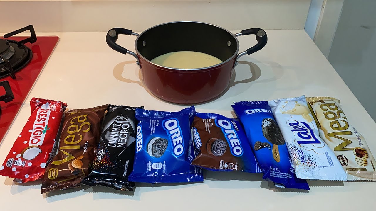 FIZ UM MEGA BRIGADEIRO COM TODOS OS PICOLÉS DE CHOCOLATE DO MERCADO!! (Ficou estranho?)