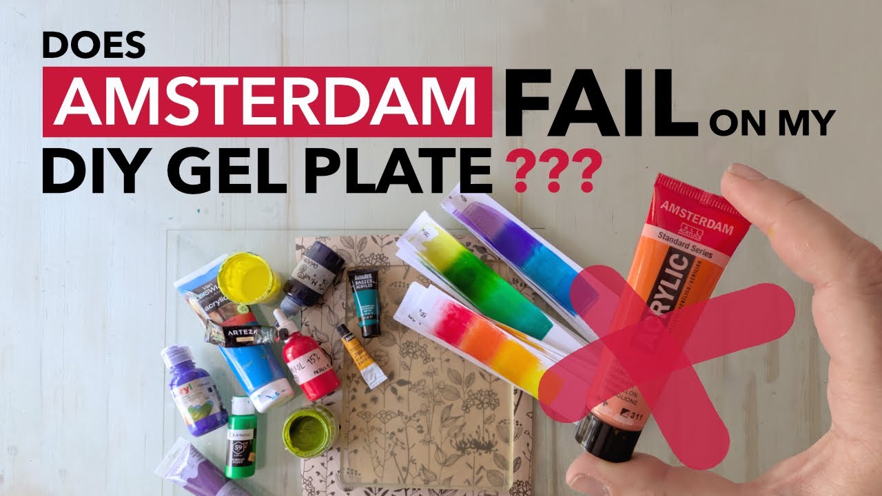 Tested 12 Paint Brands on my DIY Gel Plate - Which one does not work?