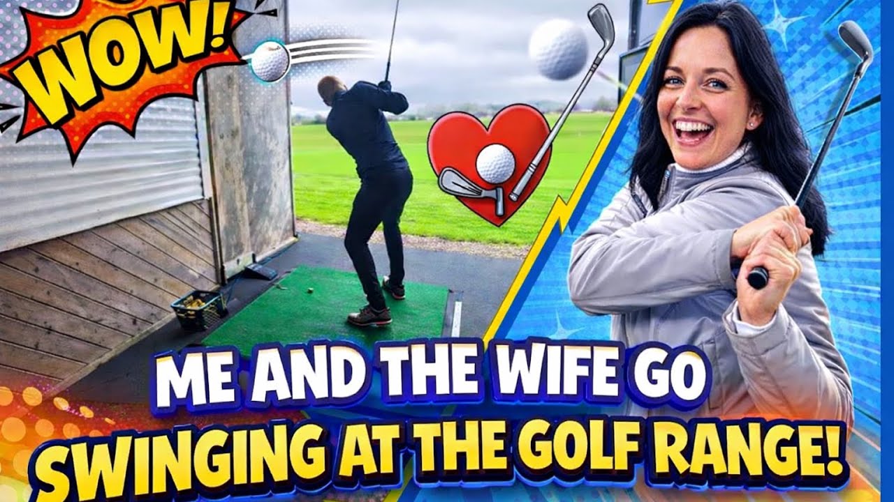Me and the wife go swinging at the range - golf range 