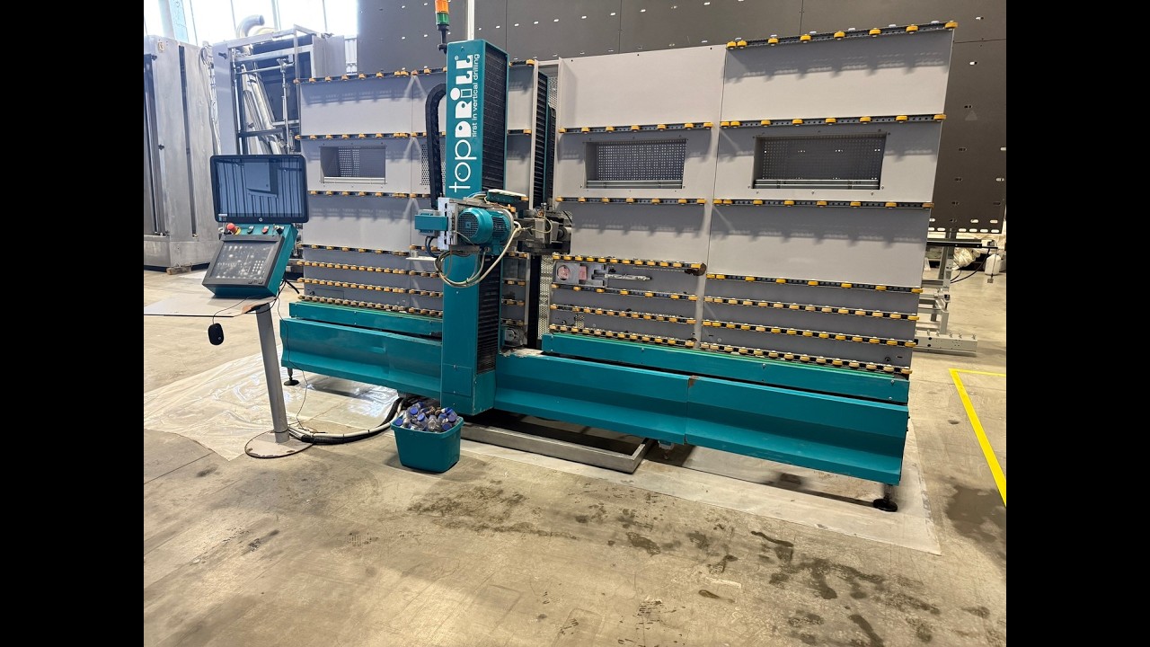GlassBaltic | Vertical glass drilling machine, SCHRAML topDRILL 130 NC