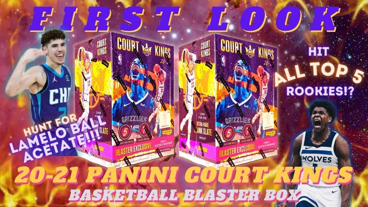 First Look: 2020-21 Panini Court Kings Retail Blaster Boxes | Sick Acetate Rookies Hit & Zion #/99