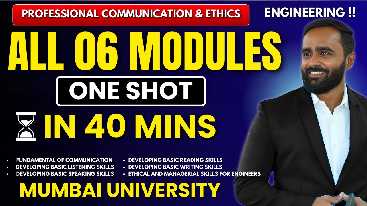 ALL 06 MODULES |ONE SHOT|PROFESSIONAL COMMUNICATION AND ETHICS|ONE SHOT|PRADEEP GIRI SIR