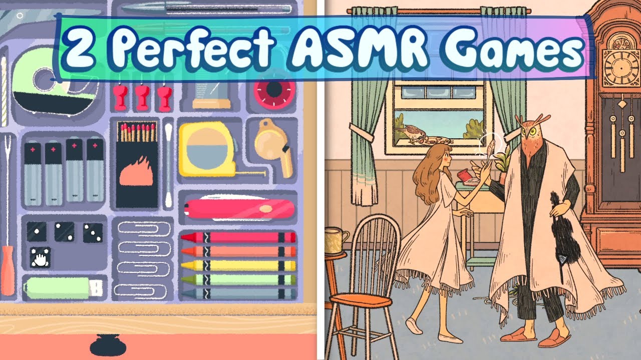 ASMR | Two Oh-So-ASMR games you can try for FREE! ✨ A Little to the Left & When the Past Was Around