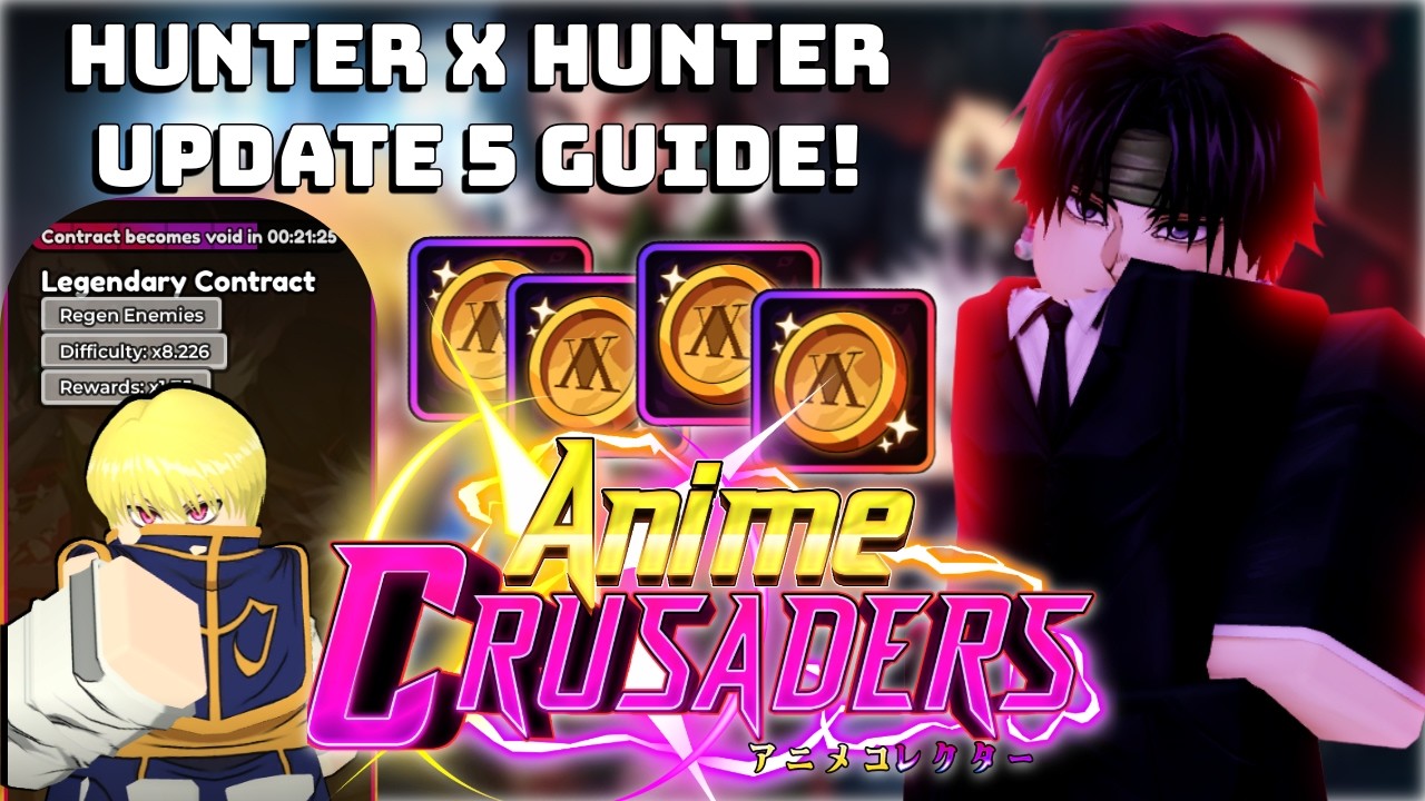 Руководство по обновлению 5 для Anime Crusader! Как пройти контракты события Hunter Mayhem и полу...