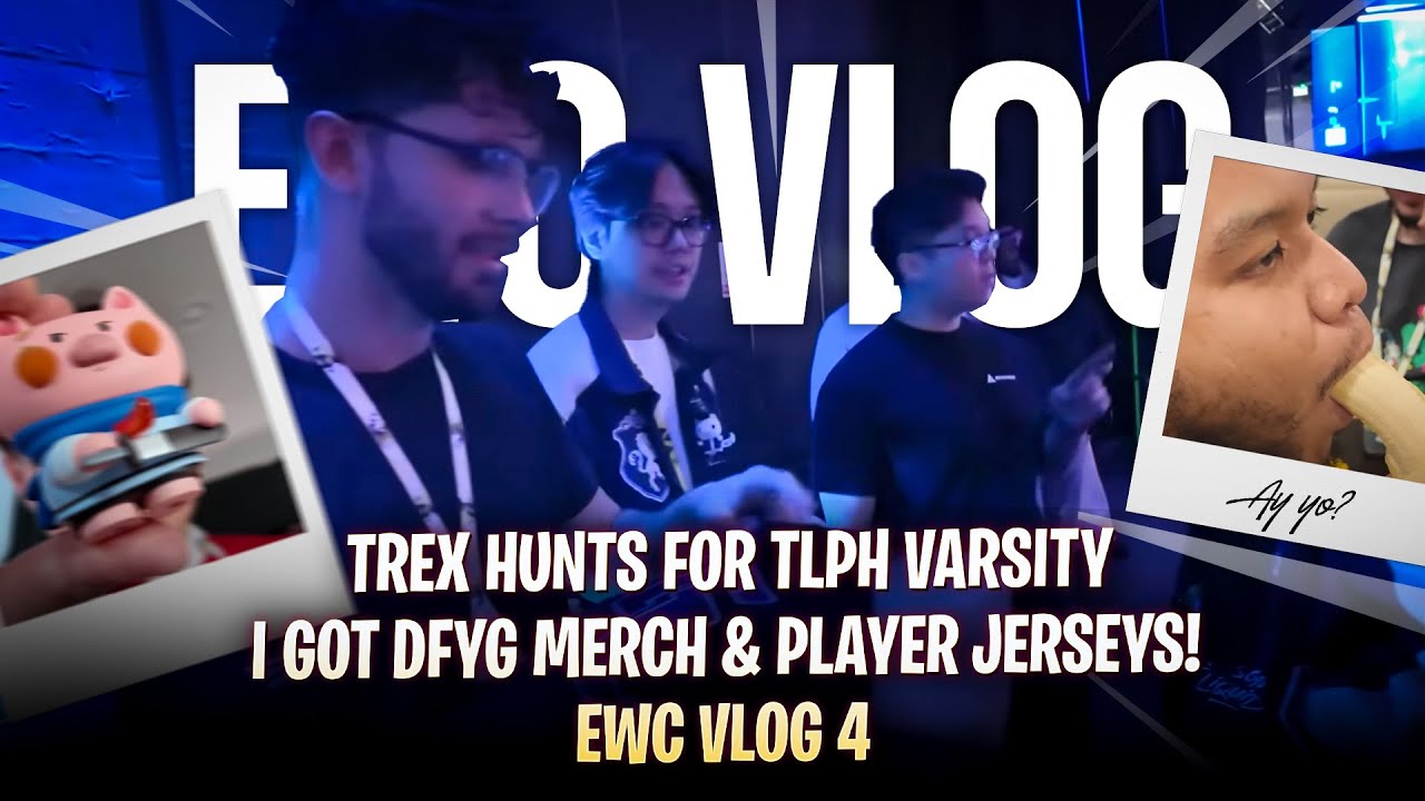 TREX HUNTS FOR TLPH VARSITY| I GOT DFYG MERCH & PLAYER JERSEYS! Mirko's EWC Vlog 4