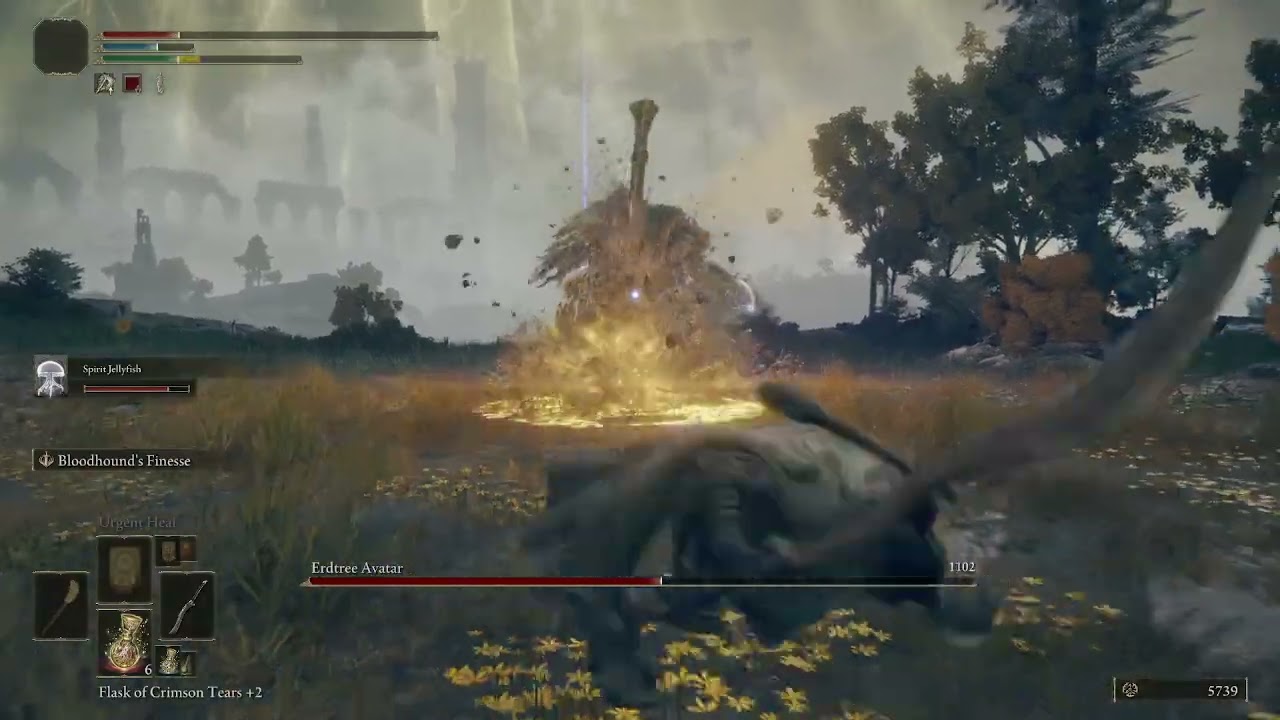 Erdtree Avatar - Elden Ring - Boss fight